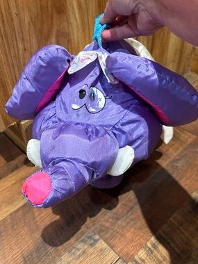 Vintage 1994 fisher price big things purple puffalump elephant